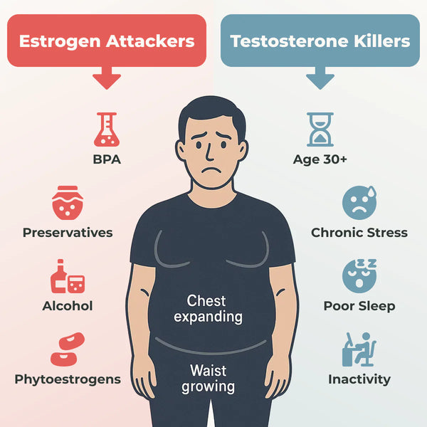 Your Body Is Turning Testosterone into 'Estrogen' (+ how to fix it easily)